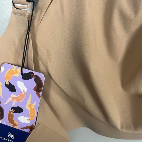 New HoneyLove CrossOver Bra Sand Color size 3X - Picture 11 of 11